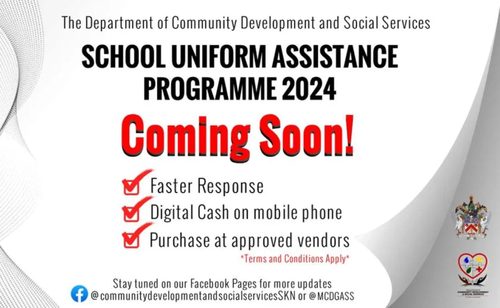 Coming Soon School Uniform Assistance Programme 2024 in St. Kitts and