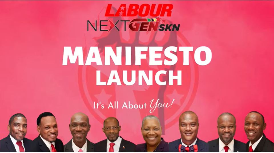 St Kitts and Nevis Labour Party launches manifesto WIC News